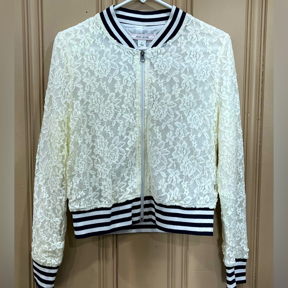 Lace crop jacket